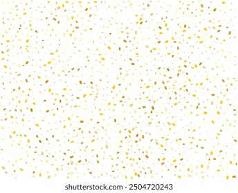 Wedding Golden Rectangles Confetti Background. Vector illustration