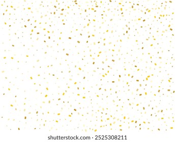 Fondo de confeti de rectángulos dorados de Boda. Ilustración vectorial.