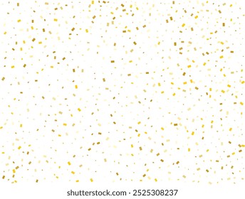 Wedding Golden Rectangles Confetti Background. Vector illustration.