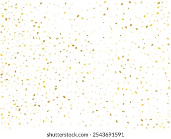 Wedding Golden Rectangles Confetti Background. Vector illustration.