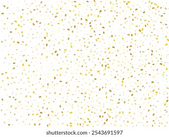 Hochzeit goldene Rechtecke Konfetti Hintergrund. Vektorgrafik.
