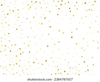 Boda de la Plaza Dorada Confetti. Ilustración vectorial.
