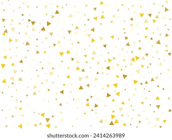 Boda de fondo triangular triangular dorado. Ilustración vectorial.