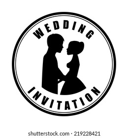 wedding graphic design , vector illustration