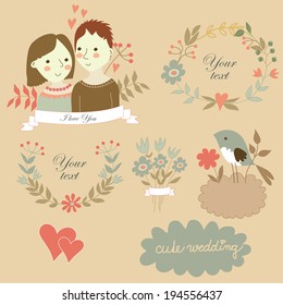 Wedding graphic set
