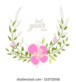 Wedding graphic set, arrows, hearts, laurel, wreaths, ribbons and labels.