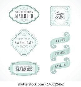 Wedding Graphic Set, vector design