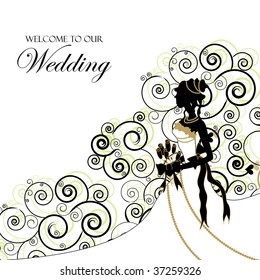 Wedding Graphic; Use as Invitation or Photo Album Cover