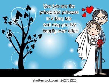 wedding greeting card