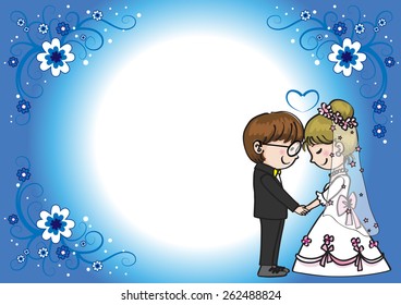 wedding greeting card border