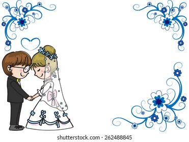 wedding greeting card border