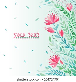 wedding greeting card. floral background, invitation, cover, flowers wedding invitation