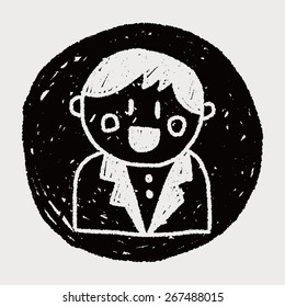 wedding groom doodle drawing