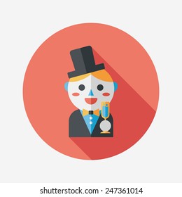 wedding groom flat icon with long shadow,eps10