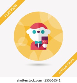 wedding groom flat icon with long shadow,eps10