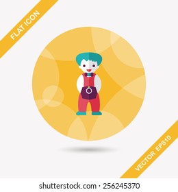 wedding groom flat icon with long shadow,eps10