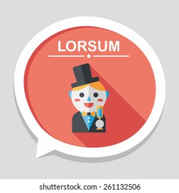 wedding groom flat icon with long shadow,eps10
