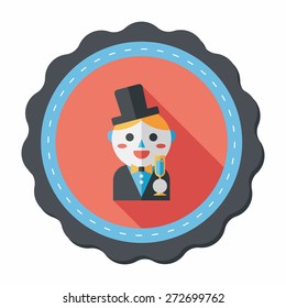 wedding groom flat icon with long shadow,eps10