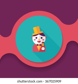 wedding groom flat icon with long shadow,eps10
