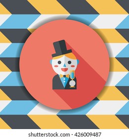 wedding groom flat icon with long shadow,eps10