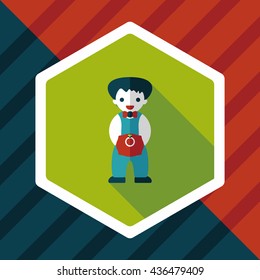 wedding groom flat icon with long shadow,eps10