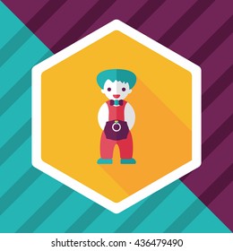 wedding groom flat icon with long shadow,eps10