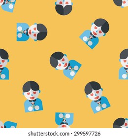 wedding groom flat icon,eps10 seamless pattern background