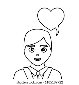 wedding groom man speech bubble love