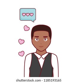 wedding groom man speech bubble love