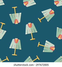 wedding groom suit flat icon,eps10 seamless pattern background