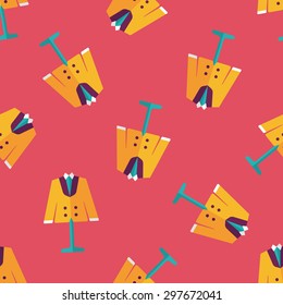 wedding groom suit flat icon,eps10 seamless pattern background