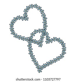 wedding heart love illustration vector