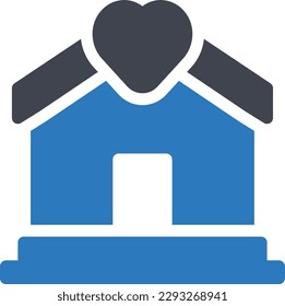 wedding house Vector illustration on a transparent background.Premium quality symbols.Glyphs vector icon for concept and graphic design.