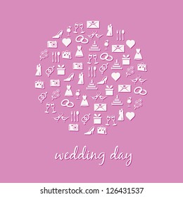 wedding icon in circle
