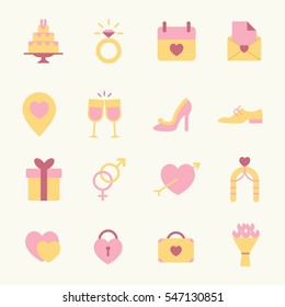 Wedding Icon design Vector