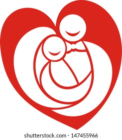 Wedding icon heart vector illustration