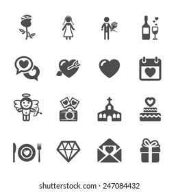 wedding icon set 2, vector eps10.