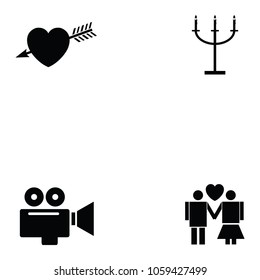 wedding icon set