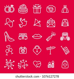 wedding icon set