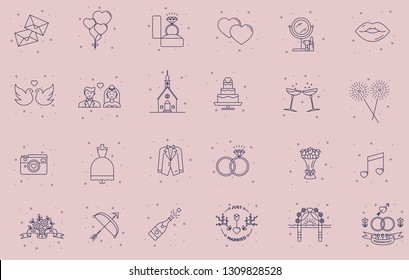 Wedding Icon Set