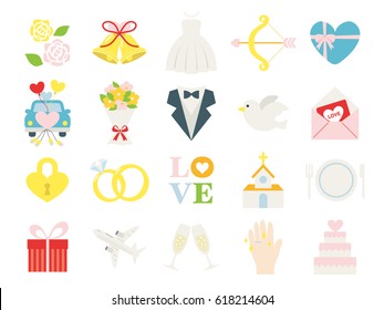 Wedding Icon Set