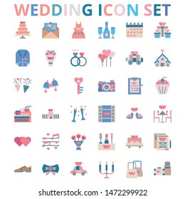 Wedding Icon Set for your creative design