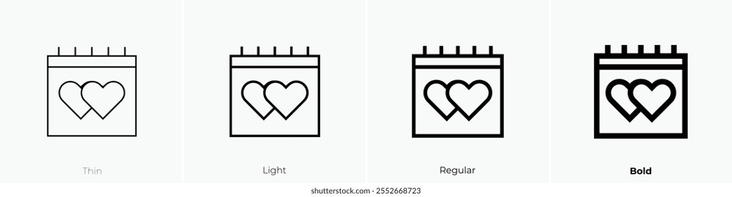 wedding icon. Thin, Light Regular And Bold style design isolated on white background