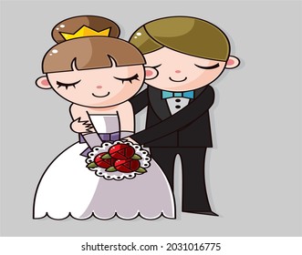 Wedding Icon Vector Design For Attractive Wedding Reception Invitation