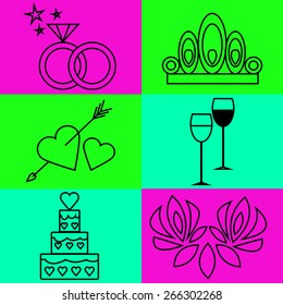 Wedding icons