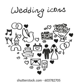 Wedding icons