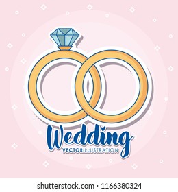 Wedding icons design