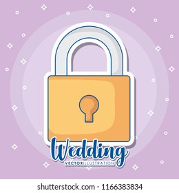 Wedding icons design