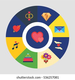Wedding icons set