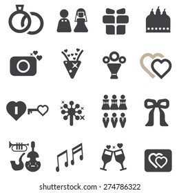 Wedding icons,Vector